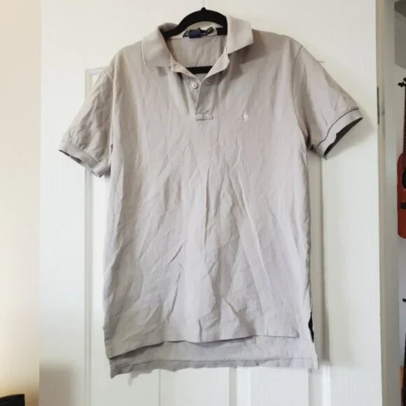 Polo Ralph Lauren Gray Polo Shirt S - Picture 2 of 6